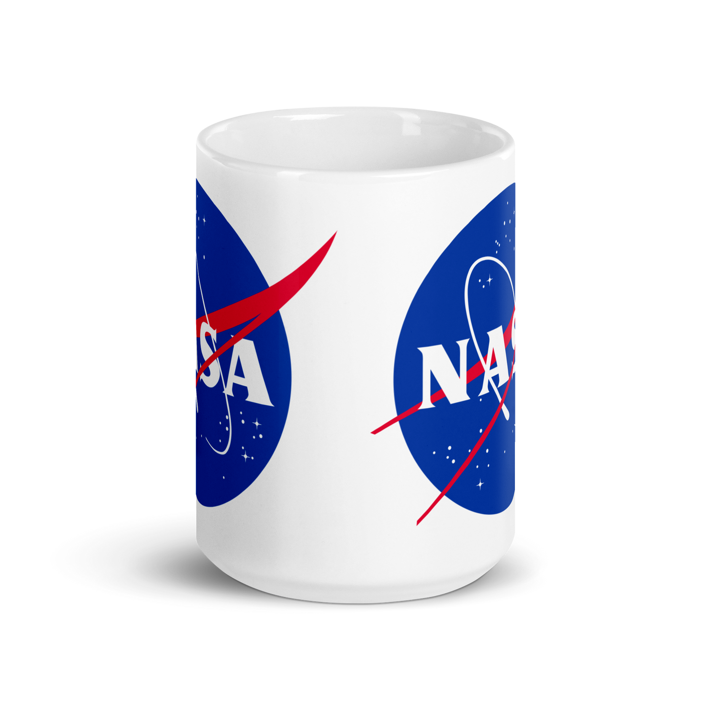 NASA White glossy mug