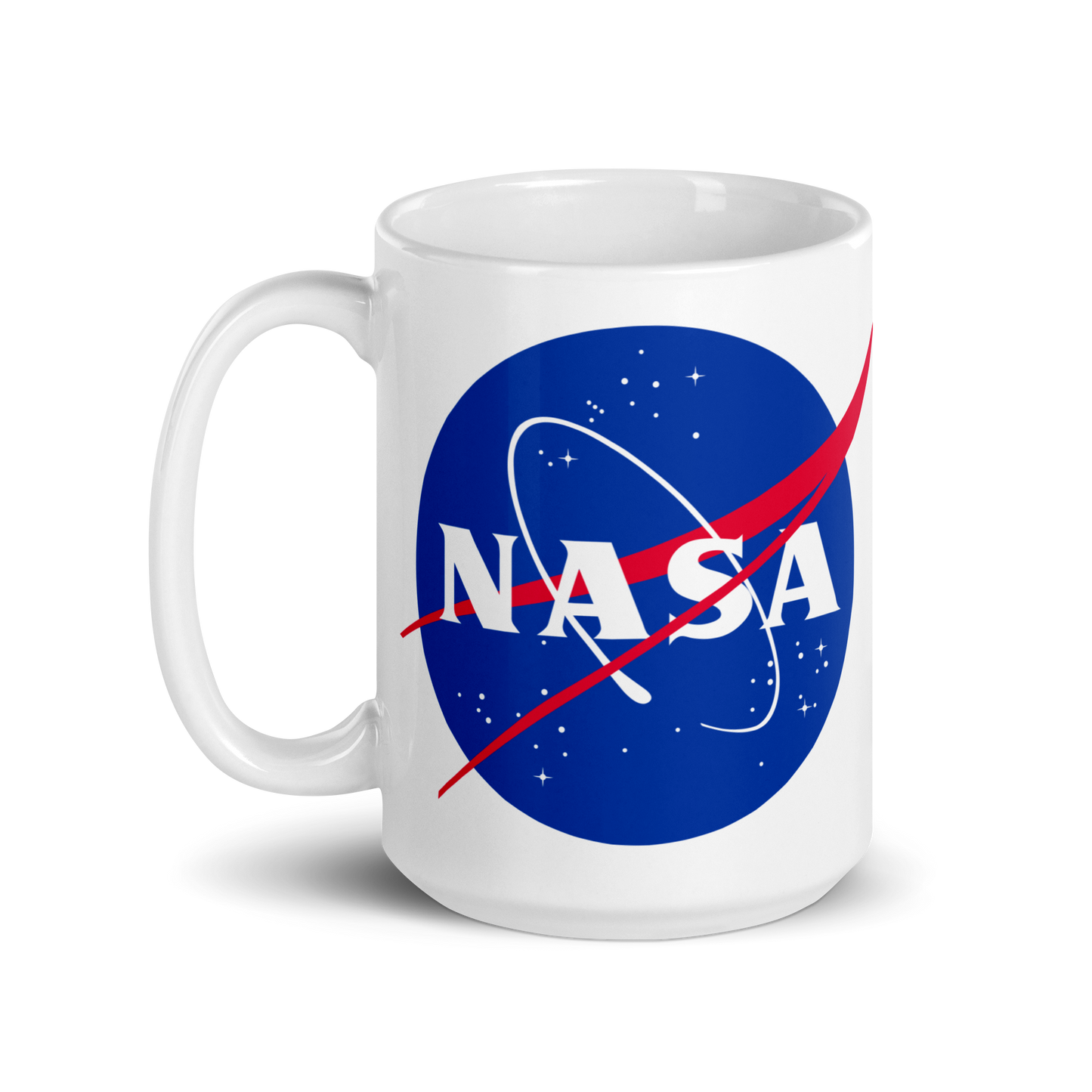 NASA White glossy mug